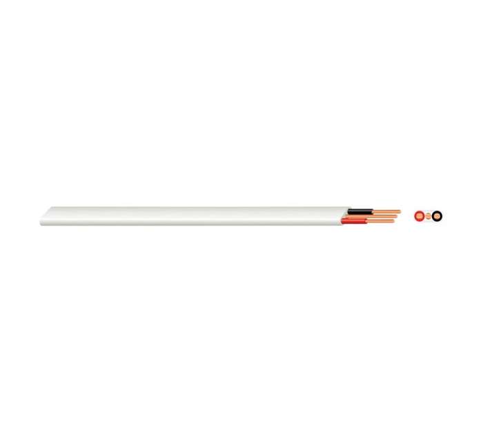 Flat Twin Earth - White (1.5mm) (Price Per Meter)
