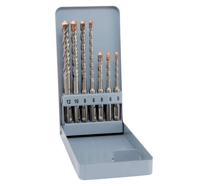 Alpen 7 Piece SDS Drill Bit Set in Metal Case