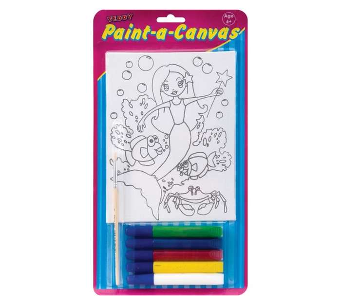 Teddy Paint a Canvas