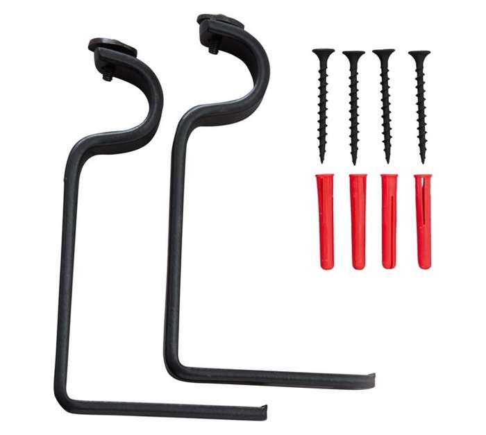 Single Gothic Bracket - Black (22mm) 2 Pack