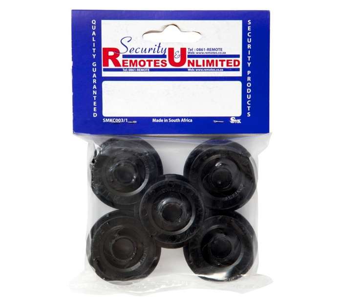 SMK 10mm Round Bar Bobbin - Black (5 Pack)
