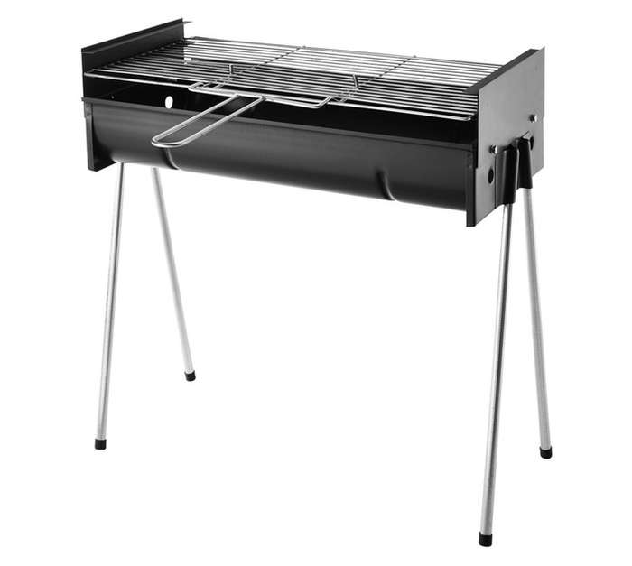 Metalix 452 Large Freestanding Braai - Black (330 x 310 x 650mm)