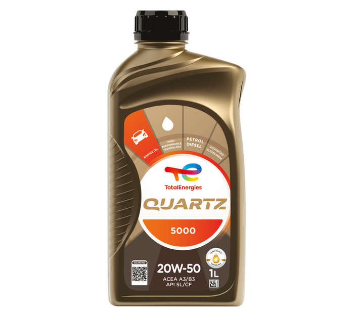 Total Quartz 5000 20W50 18B Oil (1L)