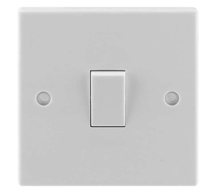 Litemaster CT8181/2W Single 2gang Switch - White (10a)