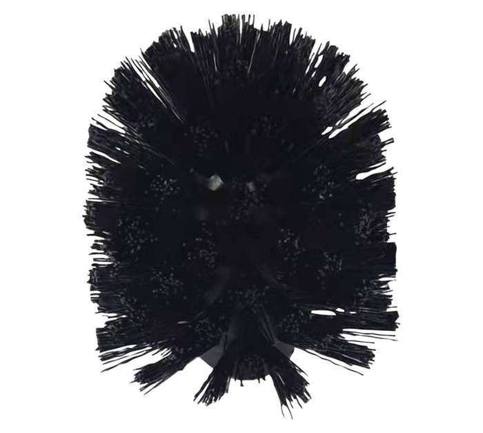 Pure-Brush Single Bristle Toilet Brush Head - Black