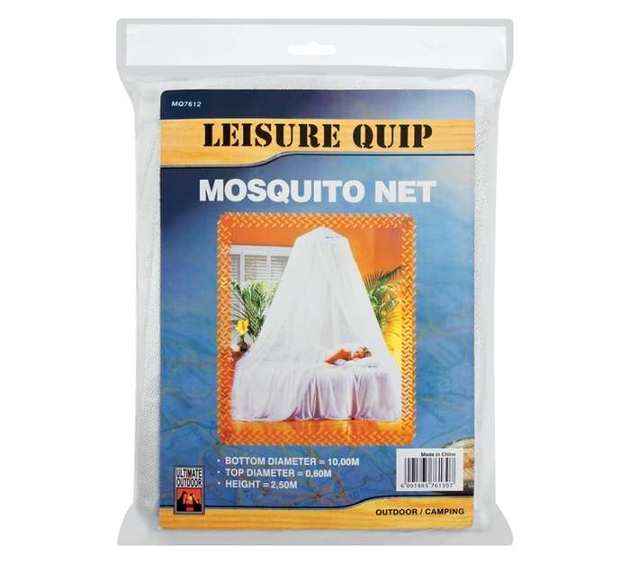 Leisurequip MQ7612 Mosquito Net - White (2200 x 1000mm)