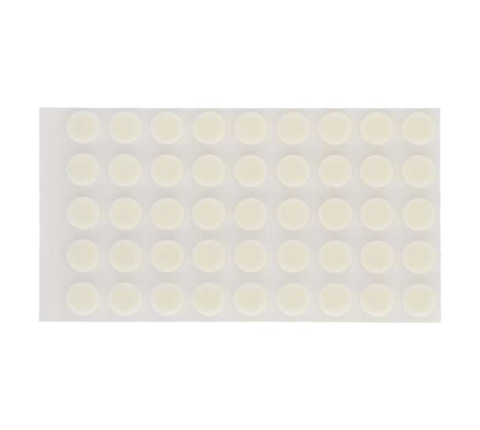 Safe Top Adhesive Non Slip Bumper Round - White (9 x 2.5mm x 45 Pads)