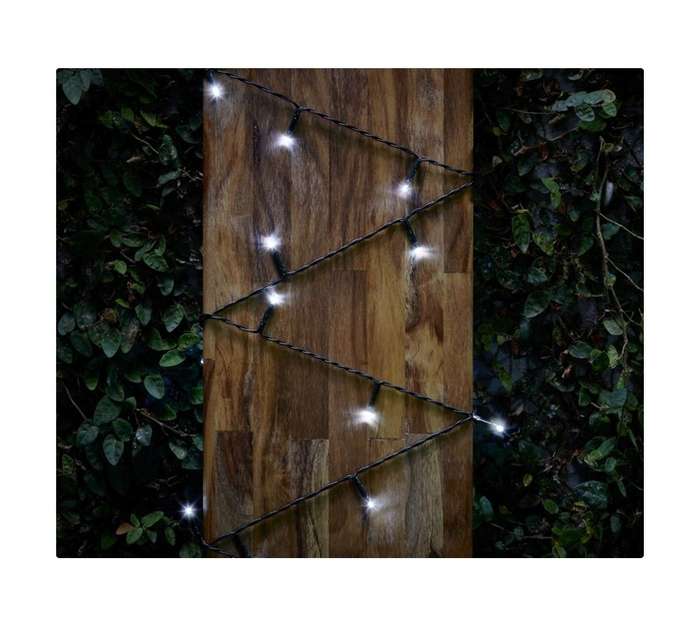 Design House LED80120W 120 x LED Lights with Timer - Cool White