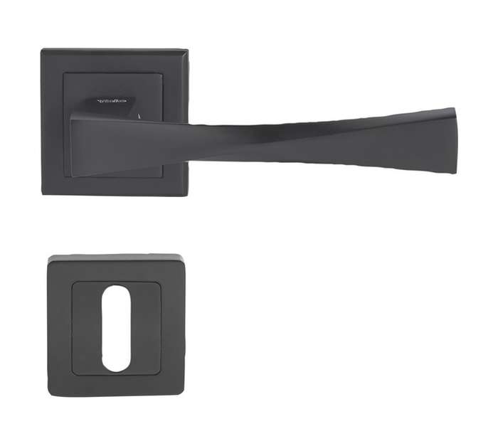 Yale Verona Keyhole Door Handle - Matt Black