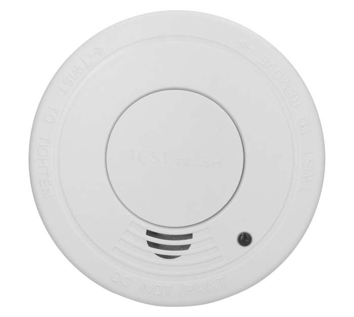 Inta Safety Smoke Detector and Hush Functionality - White