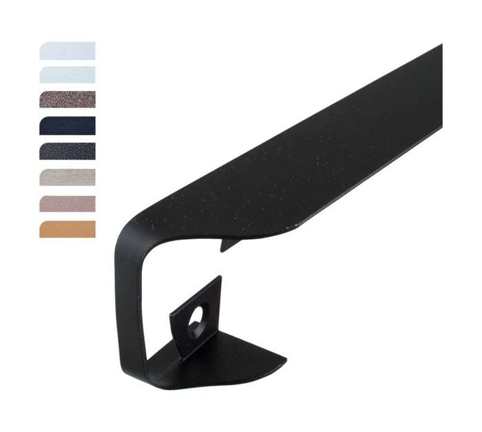 Home and Kitchen 765145 R4 Fat Boy Postform Corner Joiner - Black (900mm)