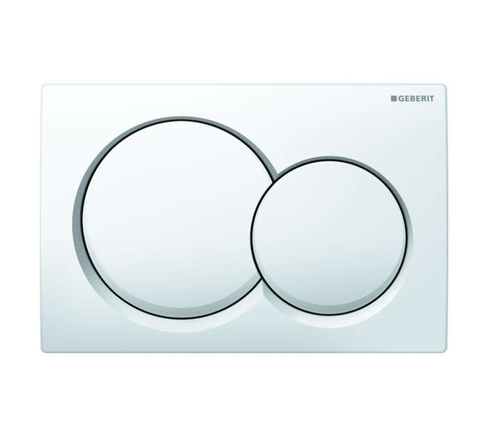 Geberit Round Actuator Plate - White