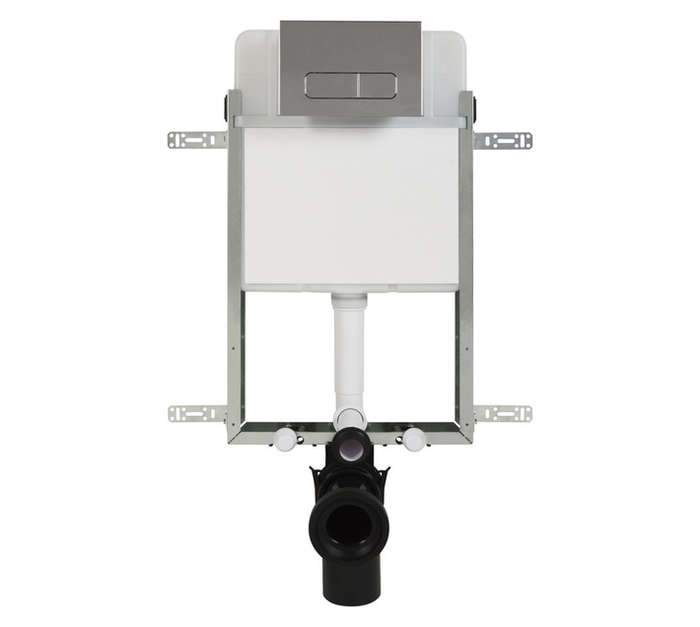 Lusso Concealed Cistern with Flush Plate - Chrome