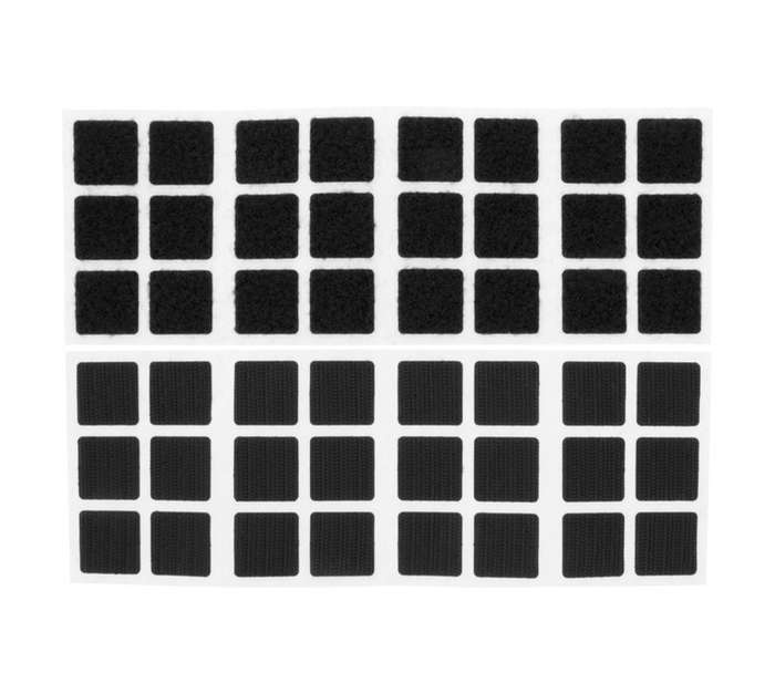 Trident Stick On Squares - Black (25 x 25mm)