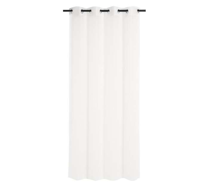 Voile Eyelet Curtain - White (2800 x 2230mm)