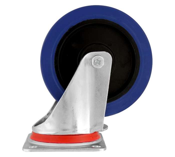 Hillaldam 870245 Super Elastic Swivel Castor - Blue (160mm)