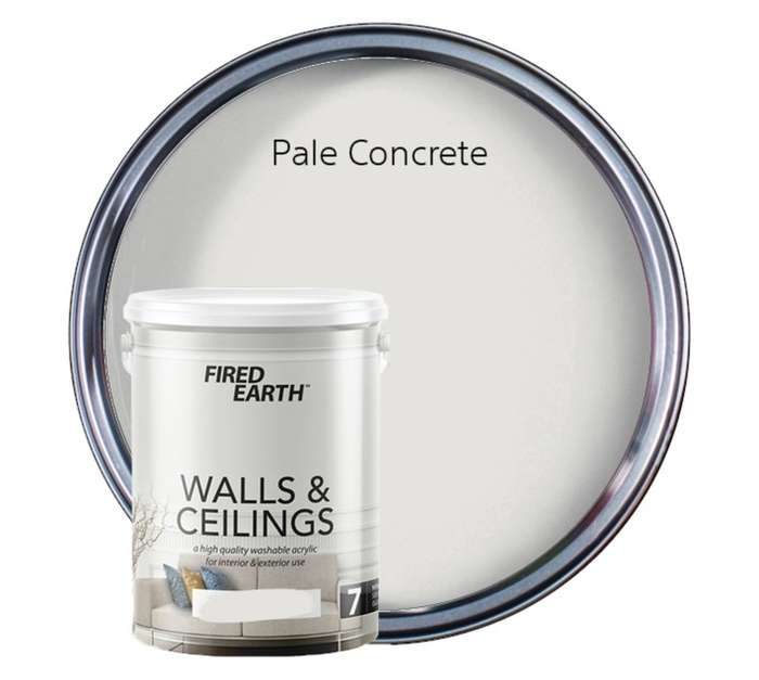 Fired Earth Walls and Ceilings - Pale Concrete (5L)