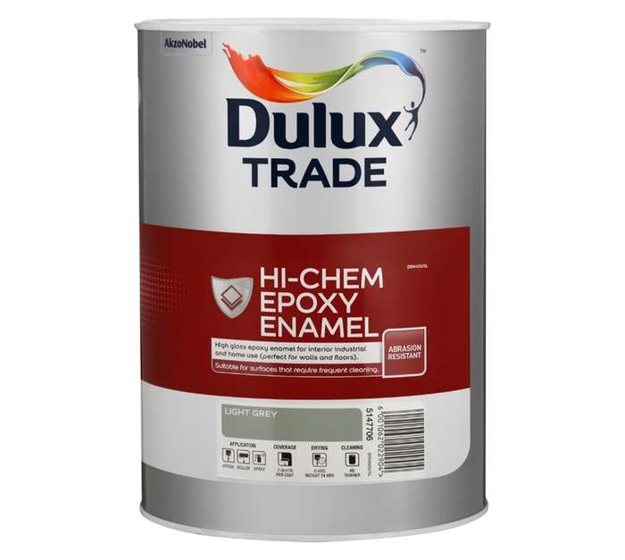 Dulux Trade Hi-Chem Epoxy Enamel - Light Grey (5L)