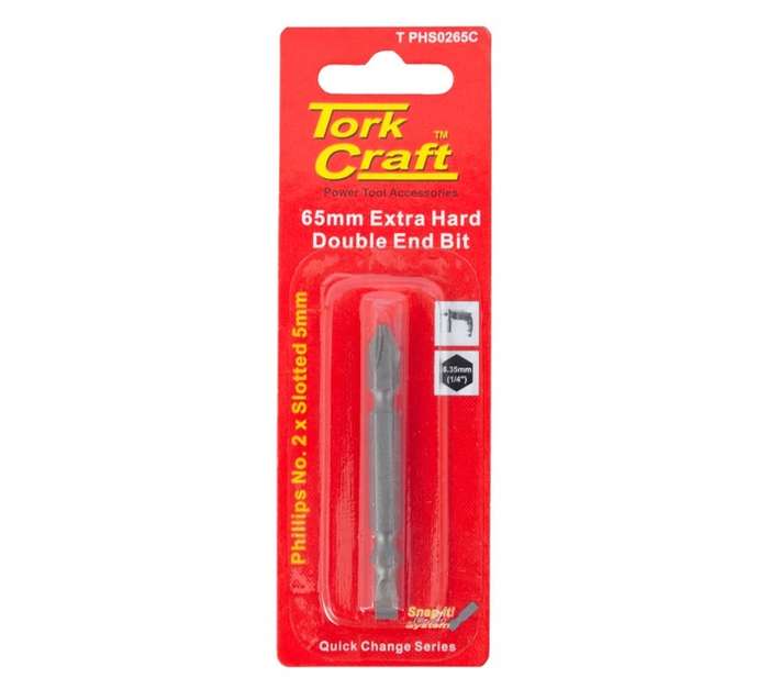Tork Craft Powerbit Double Ended Screwdriver Bit