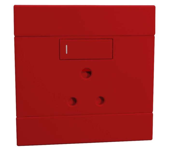 Veti Single Dedicated Socket Outlet - Red (16A)