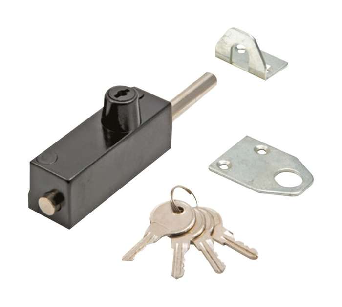 Jaguar 1252 Patio Lock - Black (210 x 115mm)