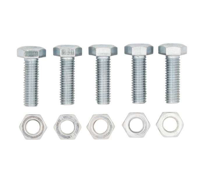 Safe Top 8 x 25mm Hex Bolt And Nut (5 Pack)