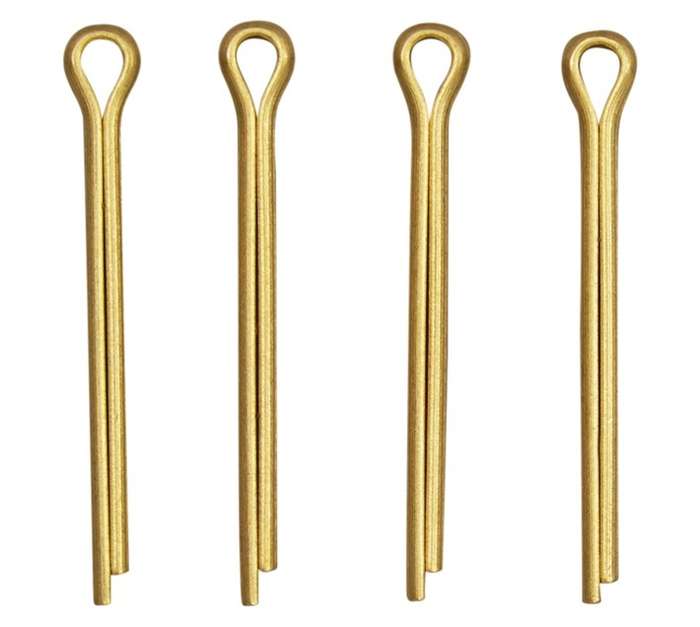 Eureka 2.8 x 32mm Split Pin Solid Brass (4 Pack)