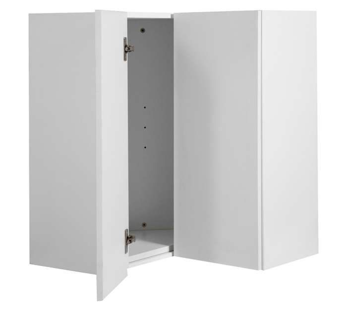 Home and Kitchen TCU60 Top Corner Kitchen Unit - White (601 x 601 x 720mm)