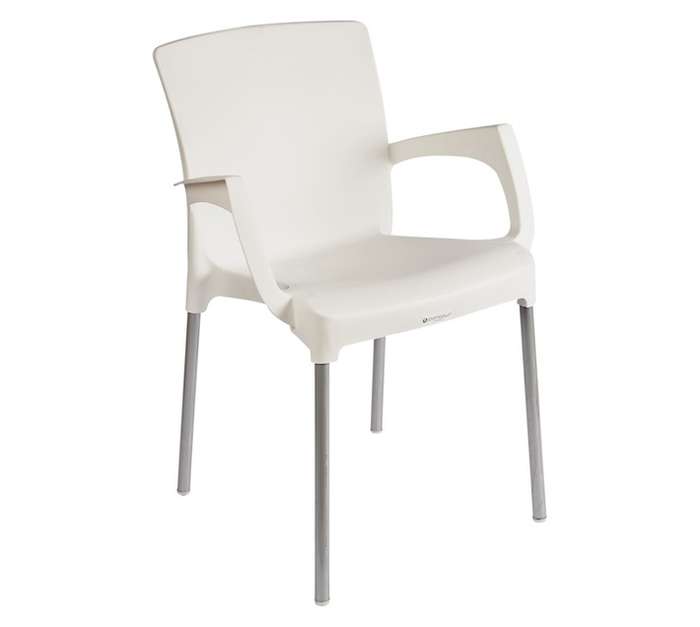 Napoli CH-TSST-WH-OD-B Arm Chair - White (880 x 770 x 940mm)