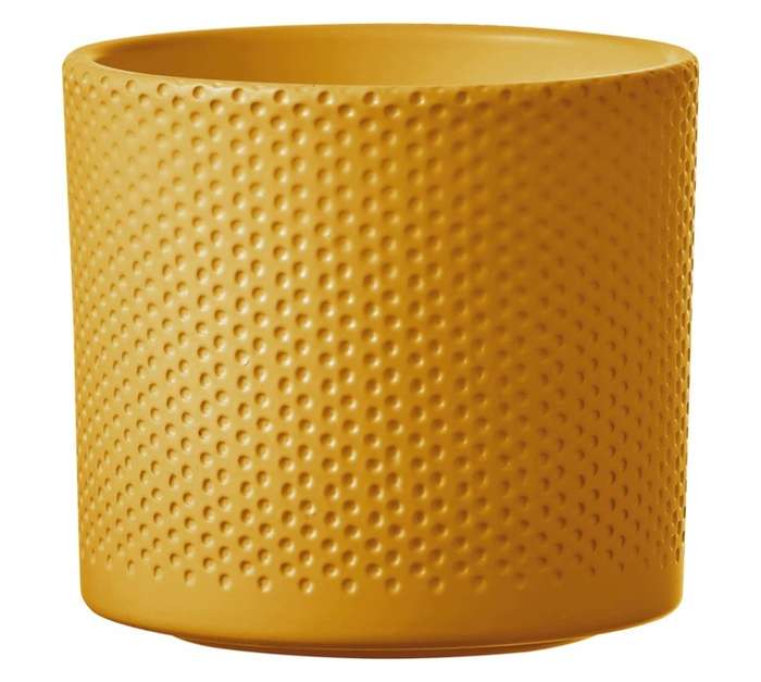 First Dutch Brands Era Ceramic Pot - Ochre (125 x 135mm)