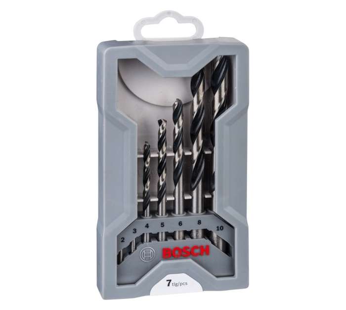 Bosch 7 Piece HSS Mini X-Line Pointteq Drill Bit Set