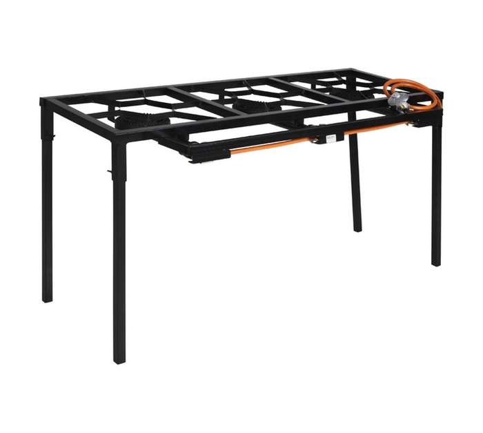 Totai 3 Pot Gas Boiling Table - Grey (1000 x 600 x 700mm)