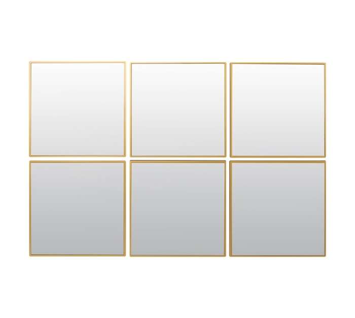 Design House 6 Piece Melbourne Mirror - Gold