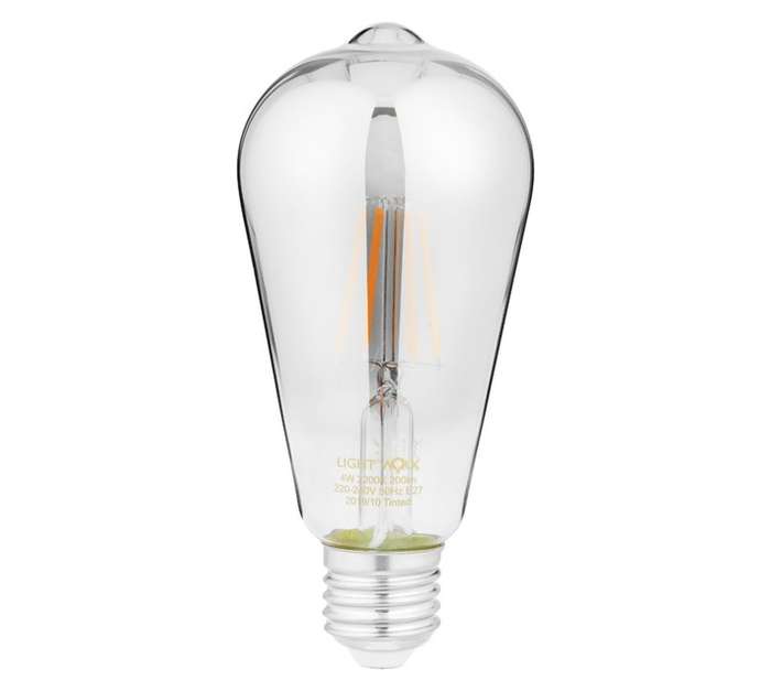 Lightworx E27 Pear LED Bulb - Smokey (4W)