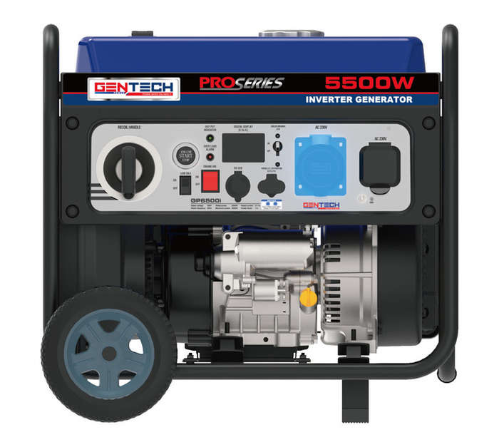 Gentech 5.5kVA Pure Sine Wave Inverter Generator - Blue/Black