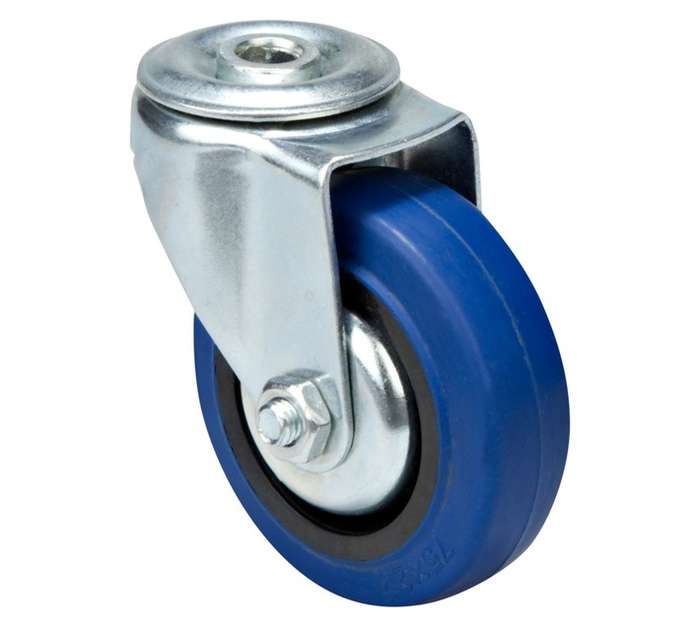 Hillaldam Super Elastic Rubber Castor - Blue (100mm)