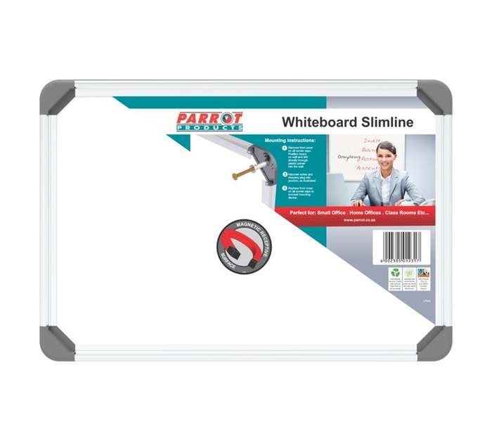 Parrot Products BD1115 Magnetic Slimline Whiteboard (450 x 300mm)