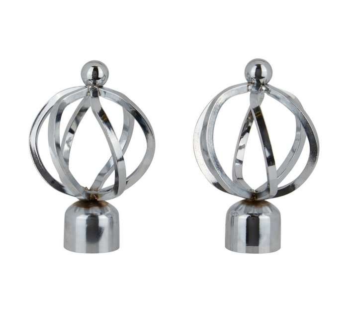Gypsey Finial Basket - Chrome (28mm)