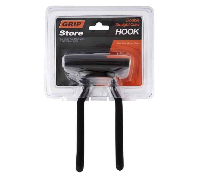 Grip Storage Straight Double Claw Hook