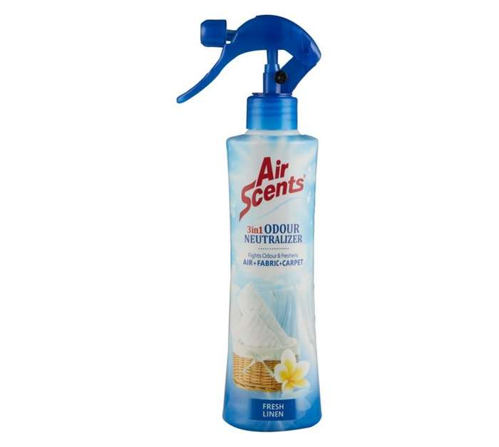 Air Scents 3 in 1 Odour Neutralizer - Fresh Linen (350ml)