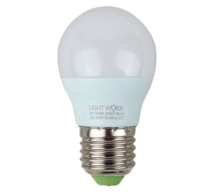 Lightworx LED Golf Ball 3w E27 - Warm White
