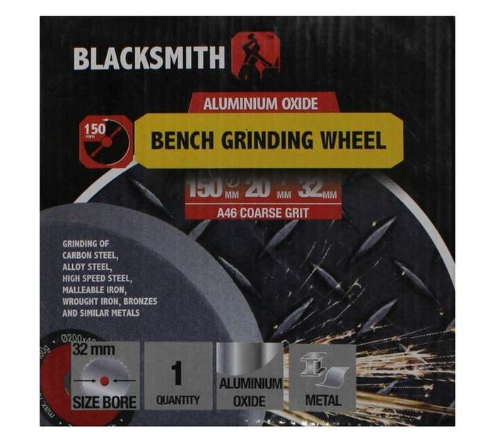 Blacksmith A46 Bench Grinding Wheel (150 x 20 x 31mm)