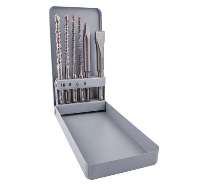 Alpen 6 Piece SDS Plus Mixed Drill Bit Set ALP KM6