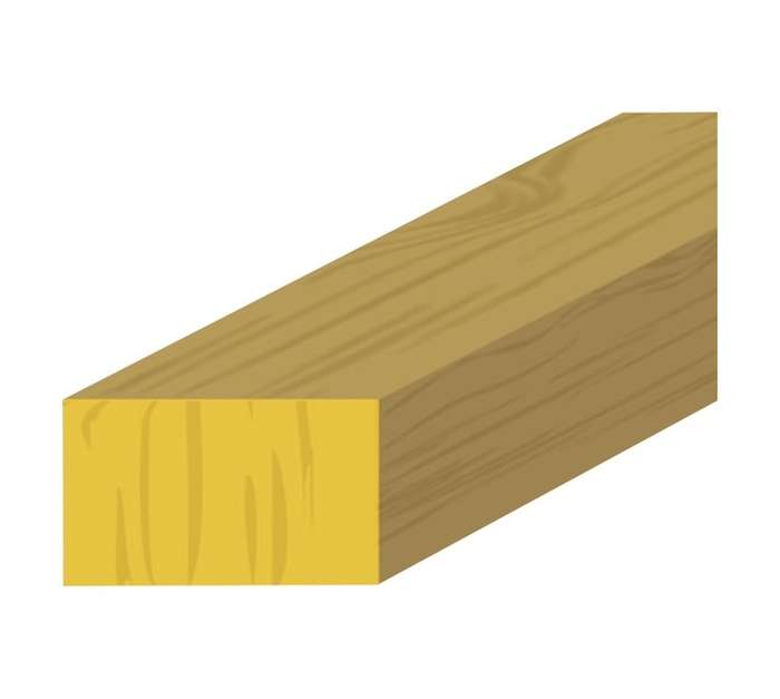 PAR Hard Wood Untreated (44 x 69mm x 2.4m)
