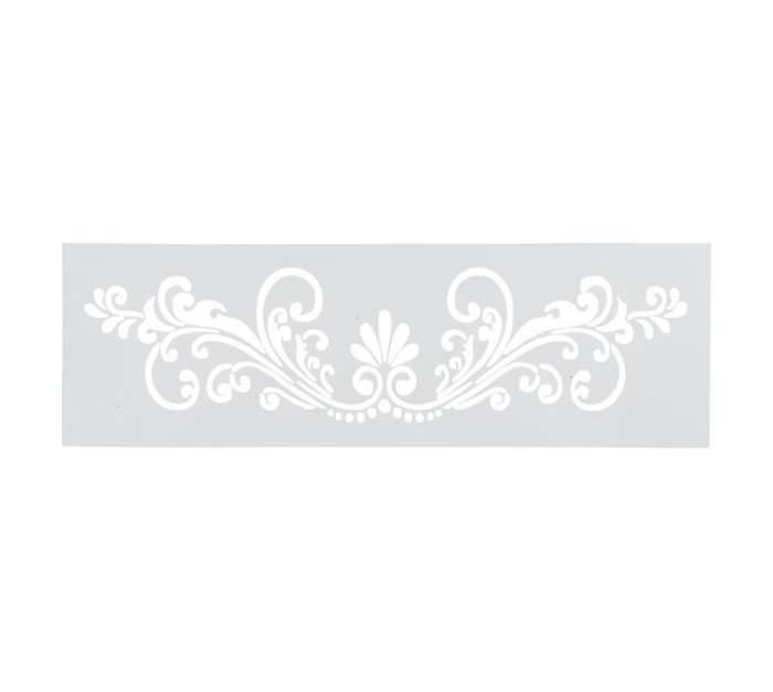 Unlimited Swirly Flowers Stencil (266 x 70mm)