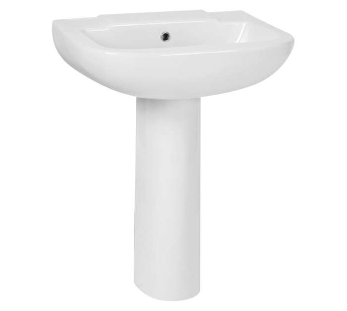Betta Mirage Basin and Pedestal Boxed - White