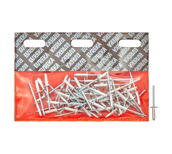 Eureka 50 x Large Aluminium Blind Rivets (4 x 15mm)