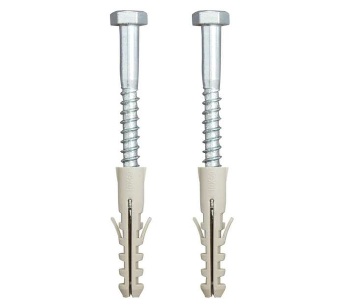 Eureka 3L80 8 x 75mm Coach Screw And Plug (2 Pack)