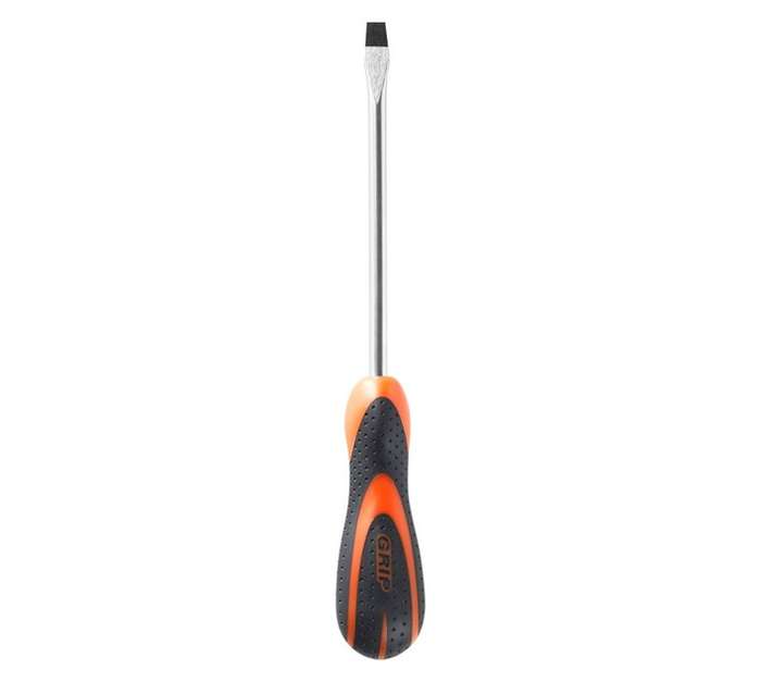 Grip 8mm x 150mm Flat Point Professional Screwdriver