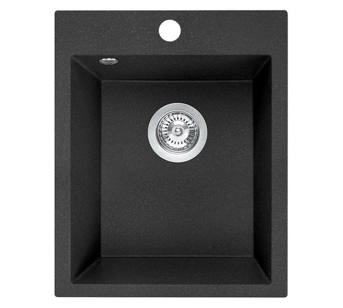 Laveo Chichi 1 Bowl Sink - Monochrome Black (390 x 480 x 190mm)